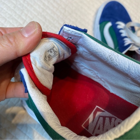 Vans Old Skool Yacht Club Skate Sneakers Size US Women 6.5 Colorful Suede Canvas - Picture 11 of 12